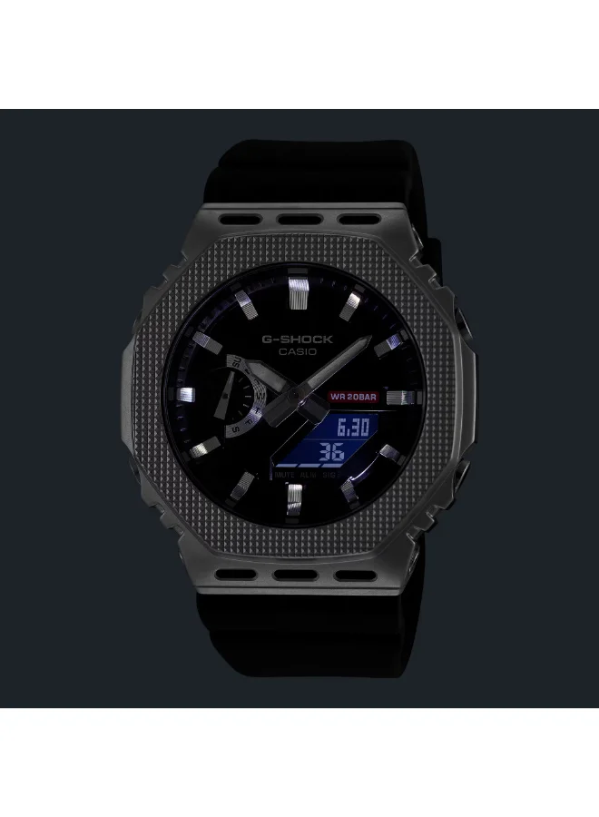 G-SHOCK Men's Stainless Steel Analog & Digital Watch GM-2100BM-1ADR - 44.4 mm